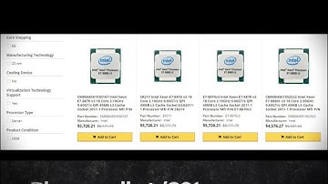 How To Buy Xeon Processor E7 v3 Family Products Items Comparisons