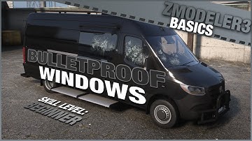 How To Create Bulletproof Glass | Zmodeler3 | FiveM