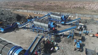 Biomining of Old Dump using Land Reclamation Plant #wastemanagement #municipalwaste #biomining