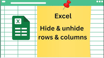 How to hide and unhide rows and columns in Excel 2025