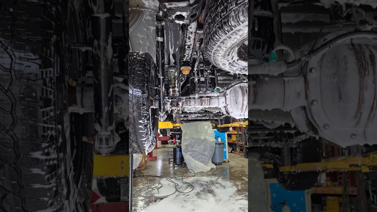 How we clean the salt from customer vehicles! 👍 