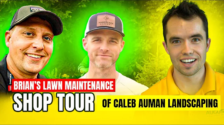 Brians Lawn Maintenance SHOP TOUR of Caleb Auman Landscaping  | My Reaction