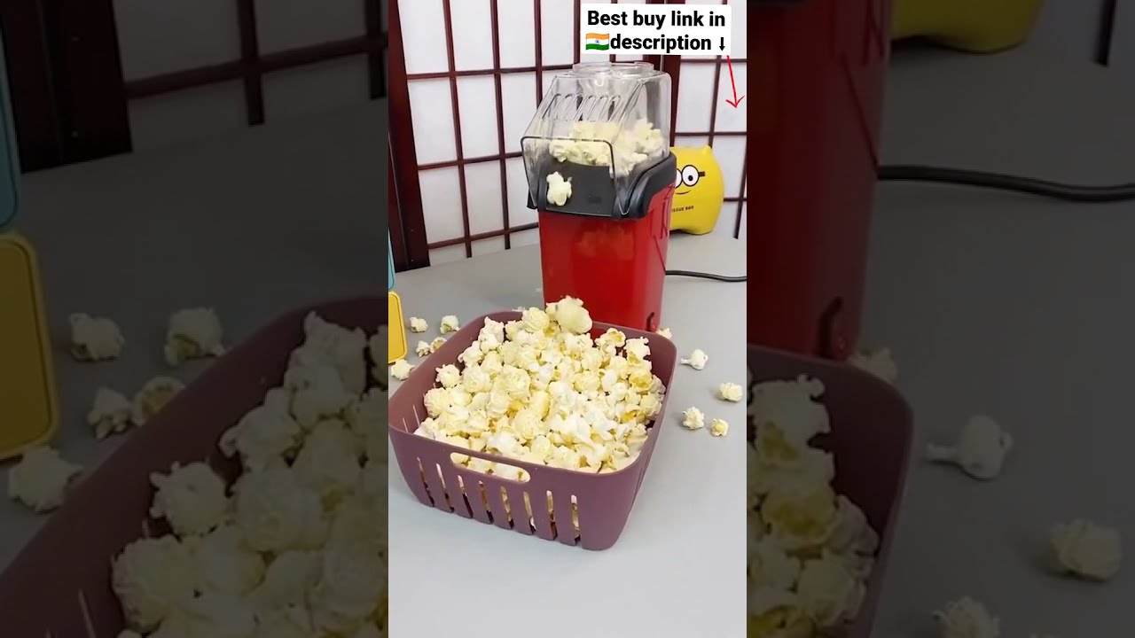 Home Electric Popcorn Maker with Measuring Cup, 3 Min Fast ! { Shop Anything01 }