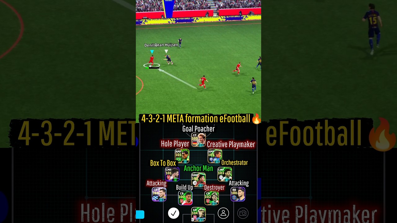 4-3-2-1 META Formation | Best Formation in eFootball 😱 