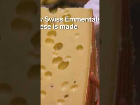 صناعة الجبن السويسرى المحتوى على ثقوب بتاع توم وجيرى