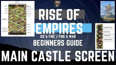 Beginners Guide - Main Castle Screen - Rise Of Empires Ice & Fire