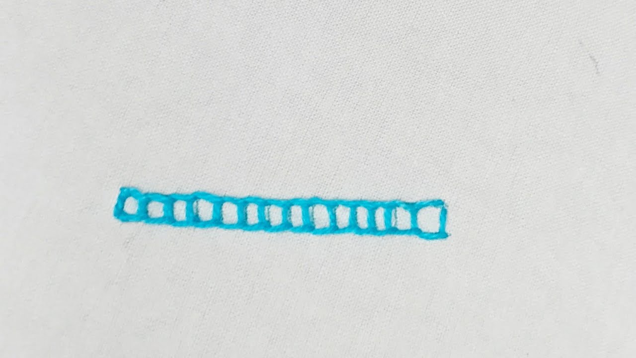 Most easy Borderline design for beginners #stitch - YouTube