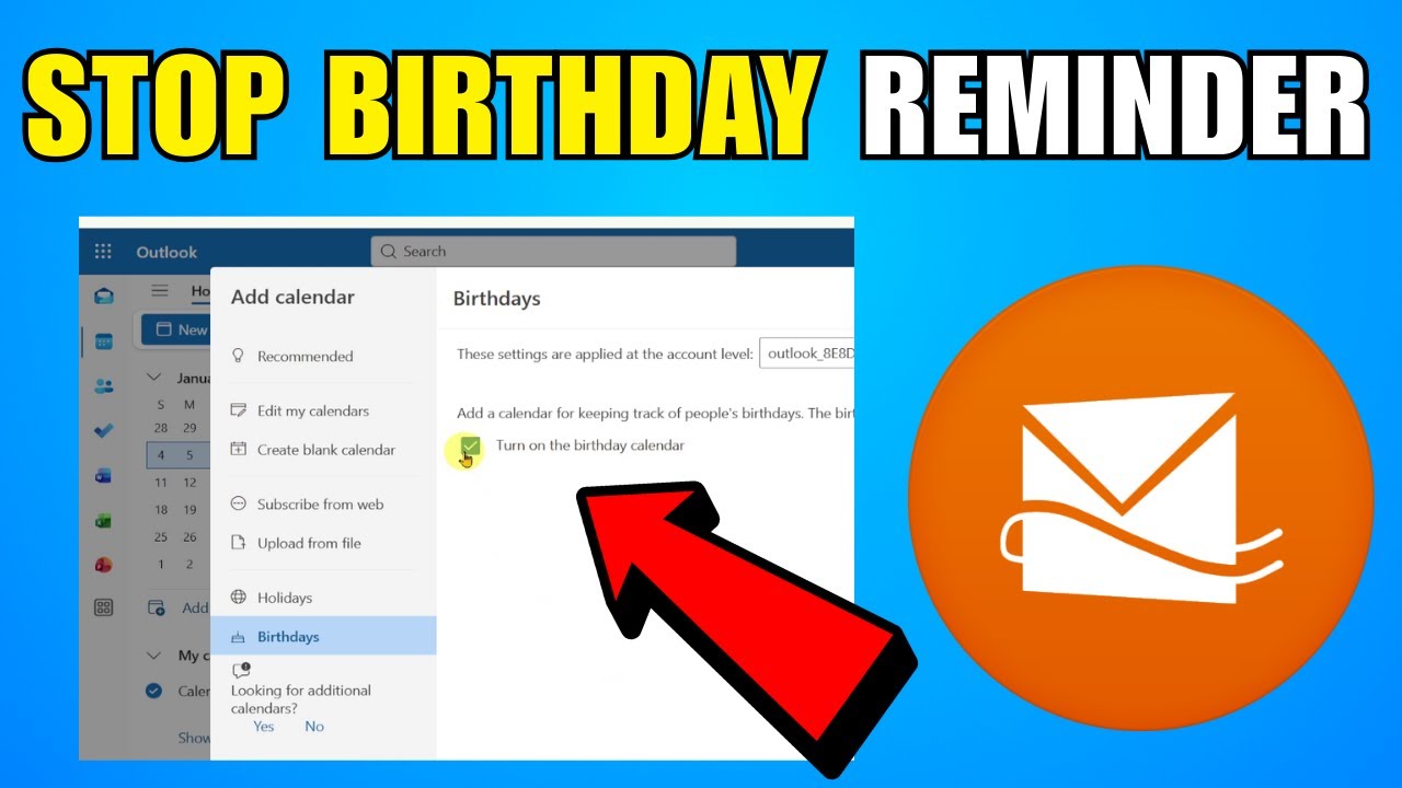 How To Stop Birthday Reminder Emails In Hotmail (2026) (Complete Guide)
