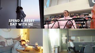 RESET DAY | the reset day to help me with my fitness goals, food shop haul, workout planning