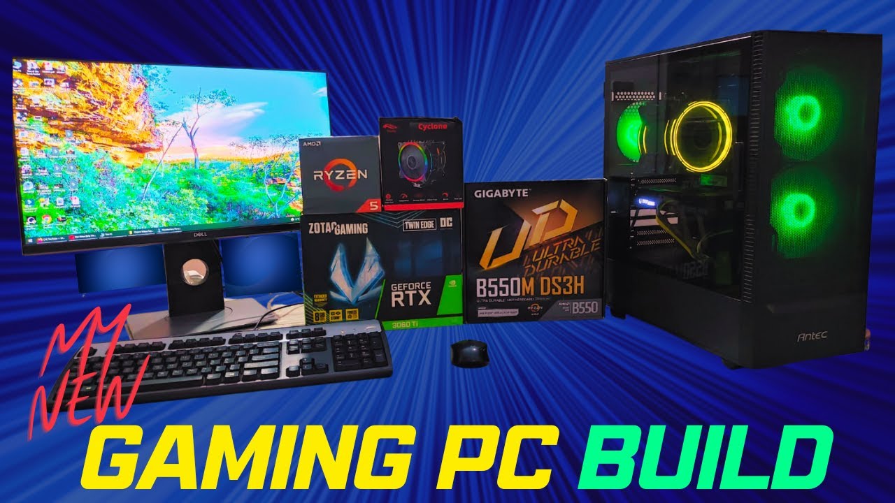 My New Gaming PC Build | Ryzen 5600x Geforce RTX 3060 Ti - YouTube