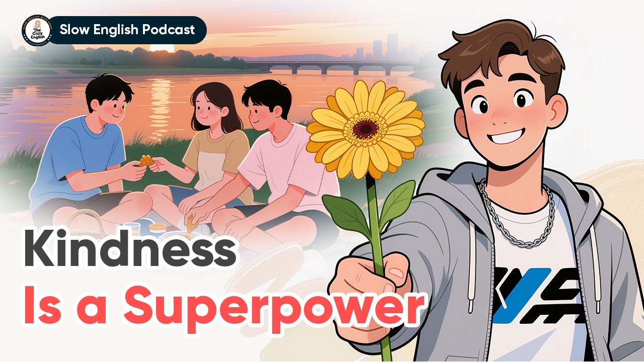 Kindness Is a Superpower  | Slow English Conversation (B1–B2) | The Cozy English