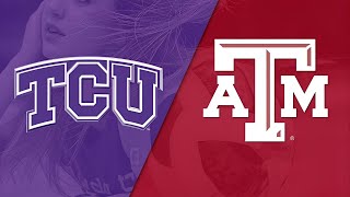 TCU vs Texas A&M | Full Game Highlights | Women's Volleyball