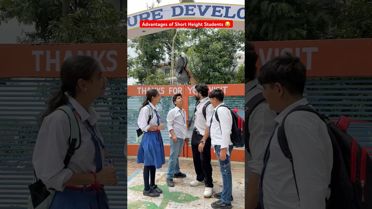 Advantages of Short Height Students 😂 #shorts #ytshorts #teratrigun #shortheight