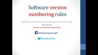 software version control - software versioning - Software version -Urdu / Hindi