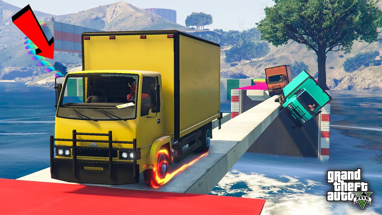 سباق الشاحنات الصغيرة الخطير !! شي مستحيل !! 🔥 | GTA V