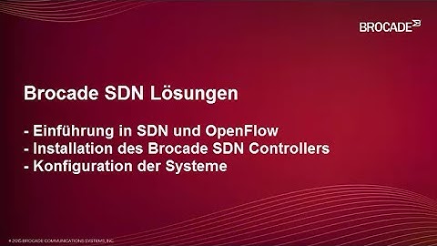 SDN Einführung - Brocade SDN Controller 2.0
