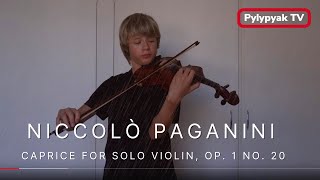 Niccolò Paganini - Caprice for Solo Violin, Op. 1 No. 20 by Bohdan Pylypyak