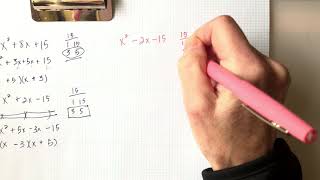 Factoring Trinomials:  Direct method with no “guess and check”