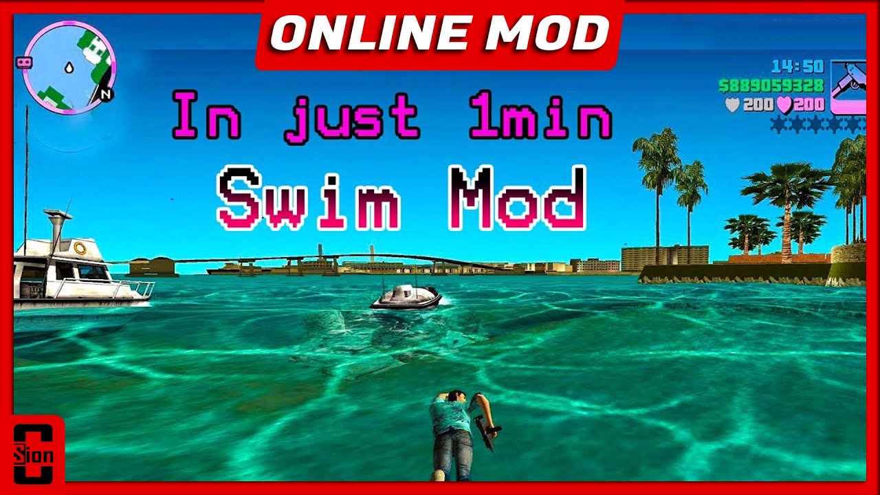Swim in GTA Vice City 1 min Tutorial YouTube