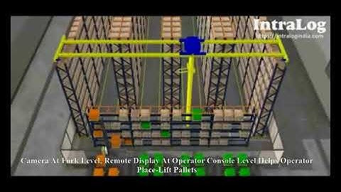 Rack Mounted Overhead Stacker Crane For Pallet Loads Over Selective And Mobile Pallet Racks