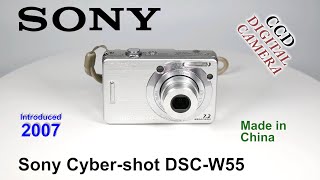 2007 Sony Cyber shot DSC-W55 - CCD Digital Camera