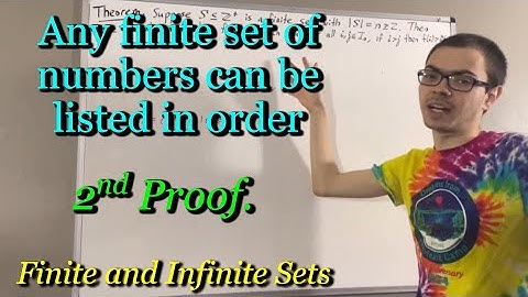 Prove that any finite set of numbers can be listed in order (Second Proof) (ILIEKMATHPHYSICS)