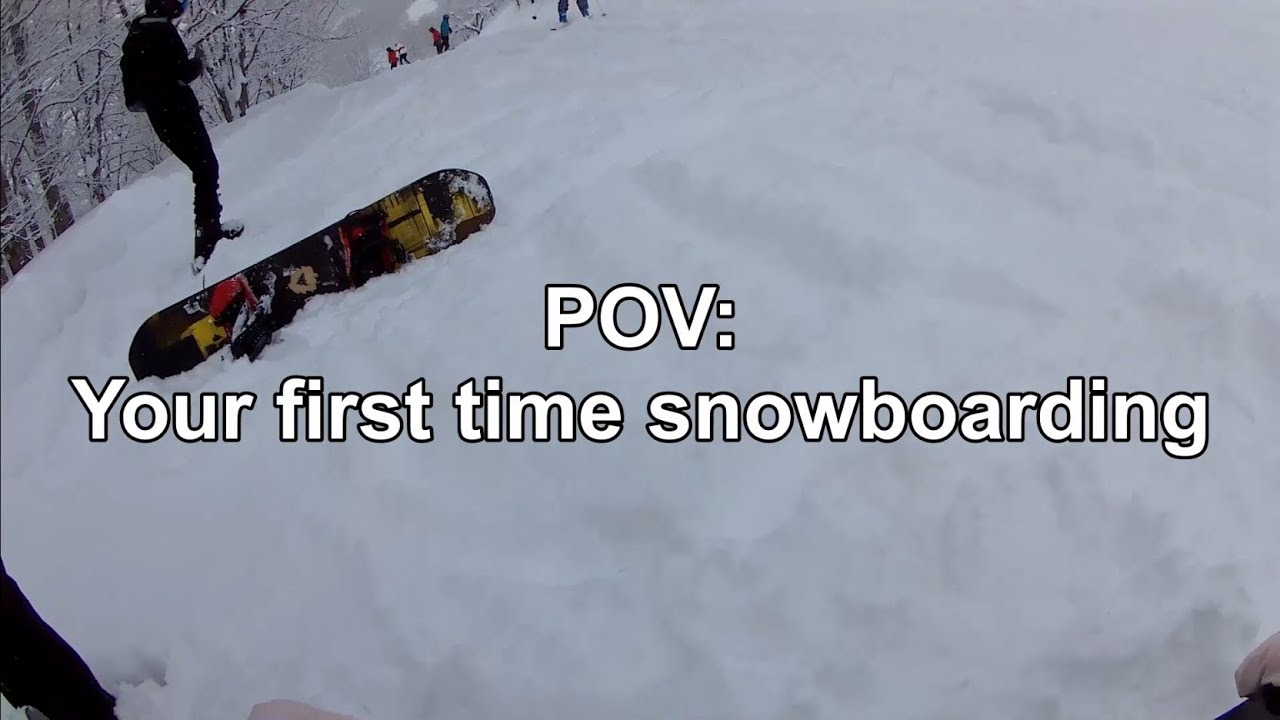 My first snowboarding experience!