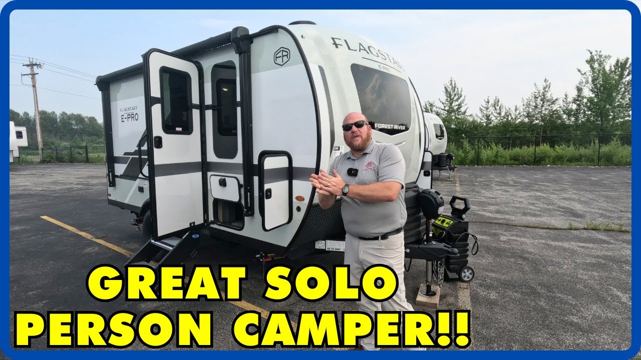 Компактный прицеп для пары или одного человека! Forest River Flagstaff E-Pro E15FBS 2026 года