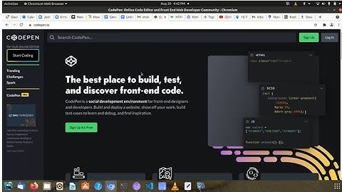 Signing up on CodePen: KodeCamp 1.0