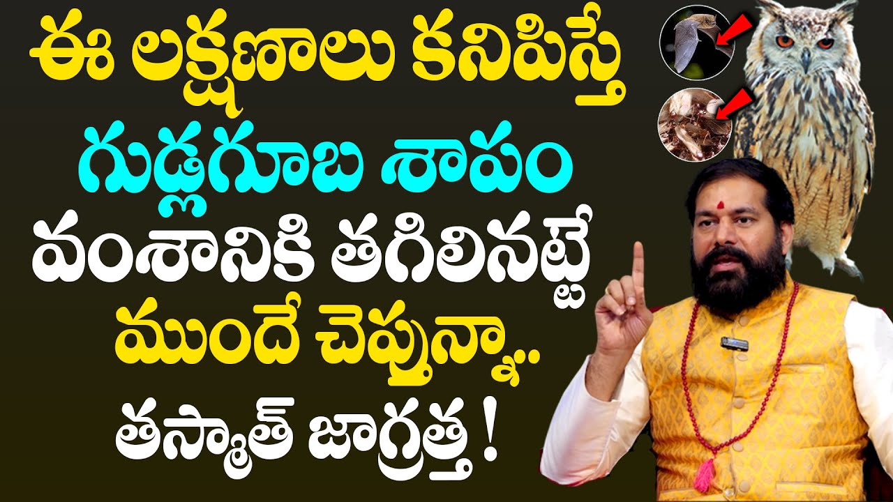 Pradeep Joshi About Gudlaguba - ఈ లక్షణాలు కనిపిస్తే గుడ్లగూబ శాపం తగిలినట్టే.. | 