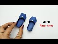 Diy mini paper shoes origami shoes    paper crafts for school  paper craft