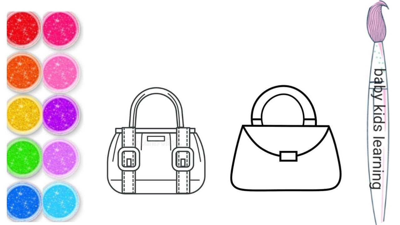 purse (bag) 👛 drawing for beginners /how to draw purse drawing //purse ...
