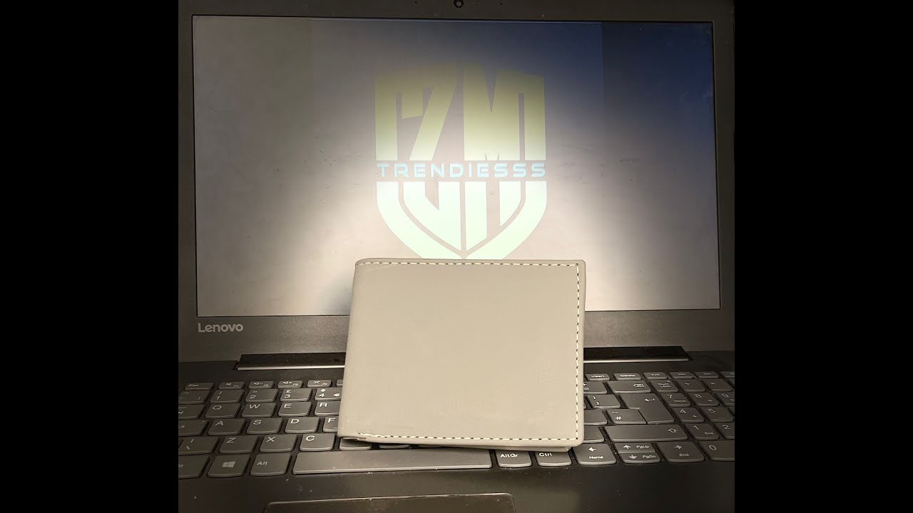 Grey color Bi-fold leather wallet.