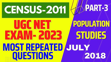 Part-3, Most Important Questions on Census-2011 Data | Most Repeated Questions | Previous Year Paper