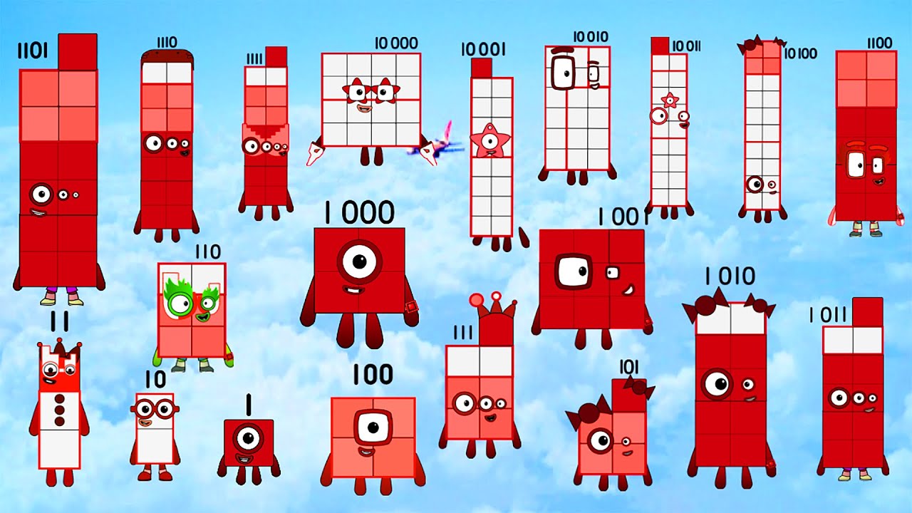 Binaryblocks band But TEAMBLOCKS (1-10-101-1010-10100) Perfect - YouTube