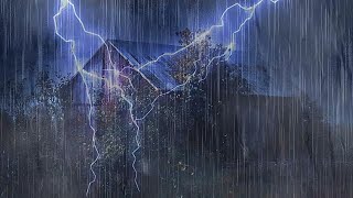 Heavy Thunderstorm: Torrential Heavy Rain and Intense Thunderstorm to Induce Deep Sleep, Sleep Fast