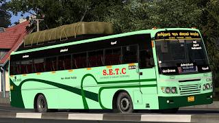 SETC ULTRA DELUXE GREEN BUS | THENI⇆DINDIGUL | EURO TRUCK SIMULATOR 2