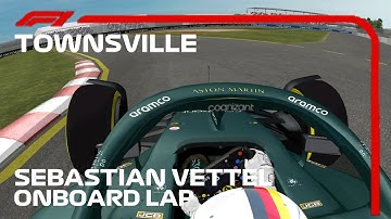 F1 2022 Sebastian Vettel Onboard Lap Townsville Circuit | Rfactor F1 2022 (Rfactor TV HUD)