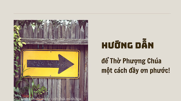 Hướng dẫn chương trình thờ phượng chúa