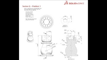 Solidworks CSWA Exam Practice | PART MODELLING | Section G - 1