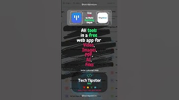 All tools in a free web app for Video, Image, AI, File #tinywow #aitools  #techtips
