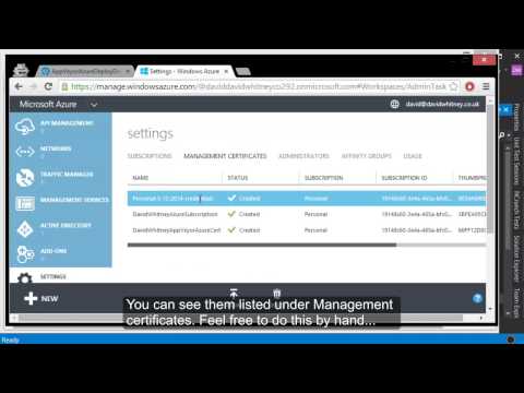 Auto-deploying Azure Cloud Services with GitHub and AppVeyor