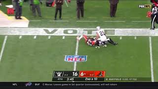Mayfield Set's up a one-handed Catch To Jarvis Landry!! NFL Week 8 Raiders @ Browns 2020