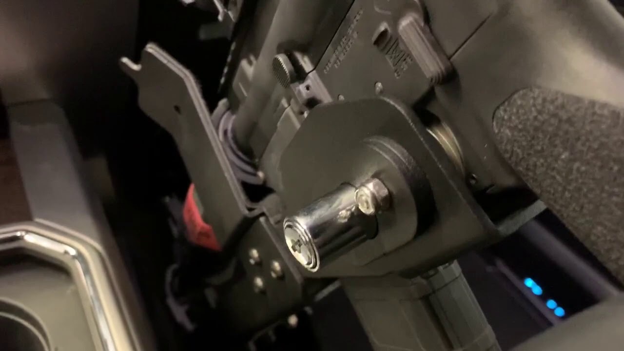 GunMount locking AR15 vehicle mount lock function YouTube