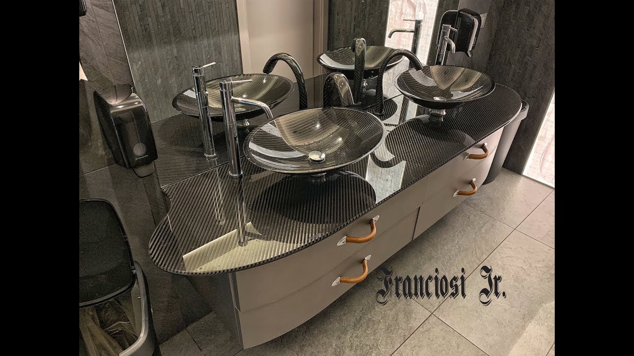 CARBON FIBER BATHROOM SINKS BY PAGANI ARTE AT THE HORACIO PAGANI MUSEO