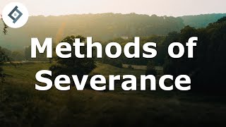 Methods of Severance | Land Law