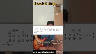 B scale position I A shape tutorial by prplaytheguitar