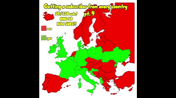 Getting a subscriber from every country (part 4) #mapping #mapper #europe