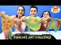 PANCAKE ART CHALLENGE!!! hzhtube kids fun