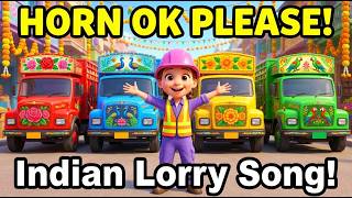 Colorful Indian Trucks with Horn OK Please! 🚛 | Learn Colors &amp; Counting with Ayla